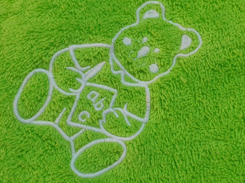 Бебешки хавлии|Бебешки чаршафи Бебешка хавлия  - зелена