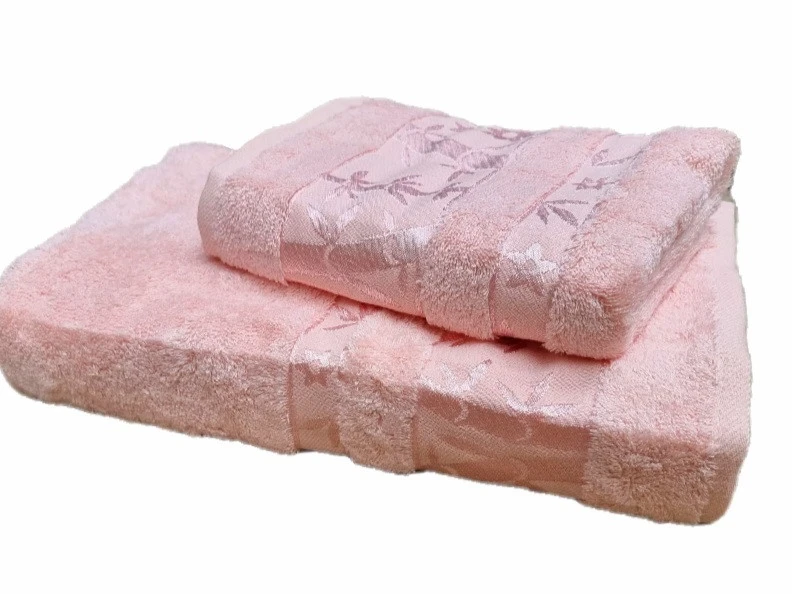 Бамбукови хавлиени кърпи Хавлиена  кърпа Бамбук - роза 50/90