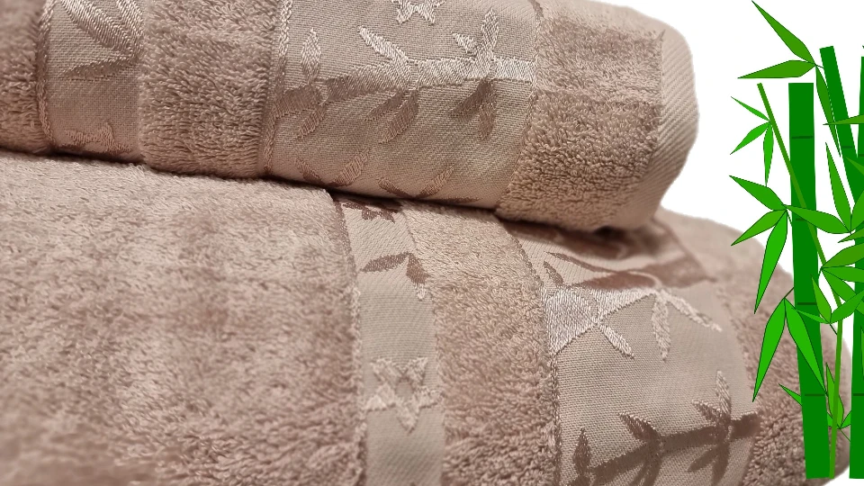 Бамбукови хавлиени кърпи Хавлия за баня Бамбук цвят Перла - 70/140